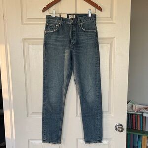 Agolde Women's Jamie High Rise Blue Jeans